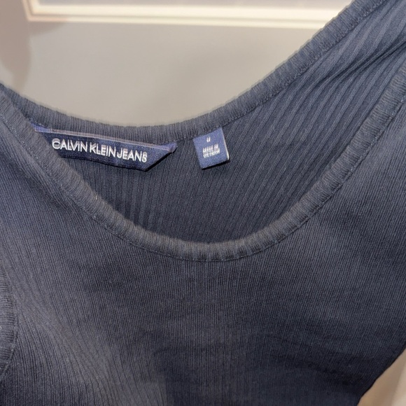 Calvin Klein Black Ribbed Mini Dress - Picture 4 of 5